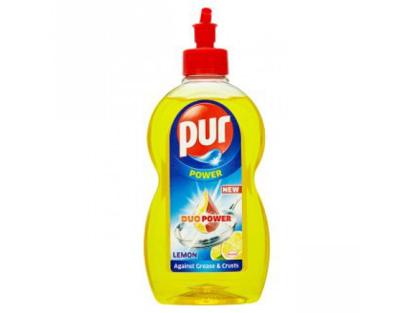 Pur Duo Power Жидкость для мытья посуды (лимон), 450 мл